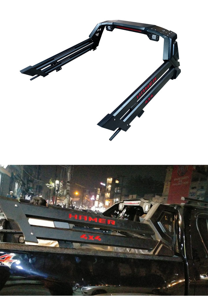 Toyota Hilux Revo 2016-23 Hamer Maxliner Aero Long Style Roll Bar