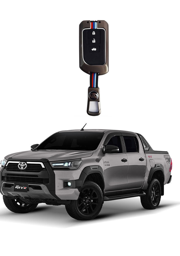Toyota Hilux Revo Rocco Model 2016-2023 Key Cover with Metal Shell
