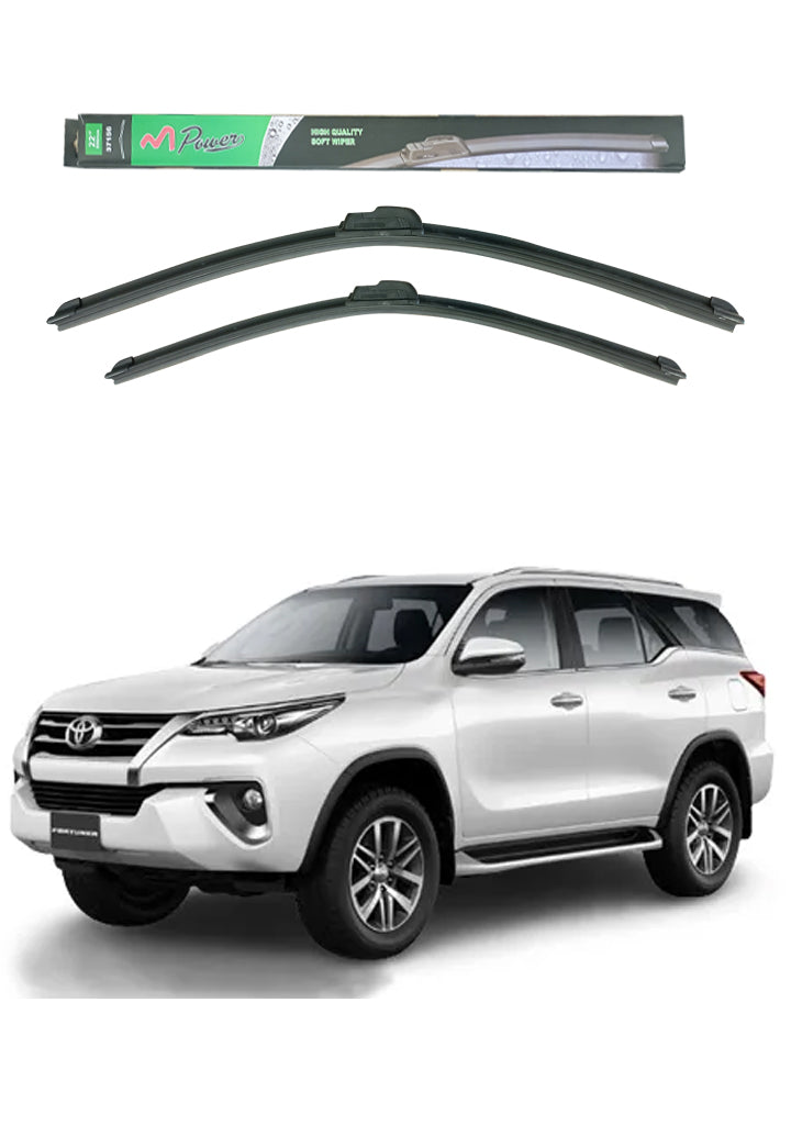 Toyota Fortuner Model 2016-22 Premium Silicone Wiper Blade