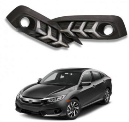 Honda Civic Model 2016-2021 Lamborghini Style DRL fog Lights