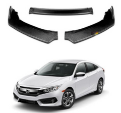 Honda Civic Model 2016-2021 Front Bumper Kanart Lip (BLack)