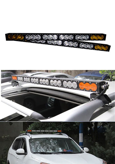 Amber Yellow White Led Light Bar 180w 33 inch