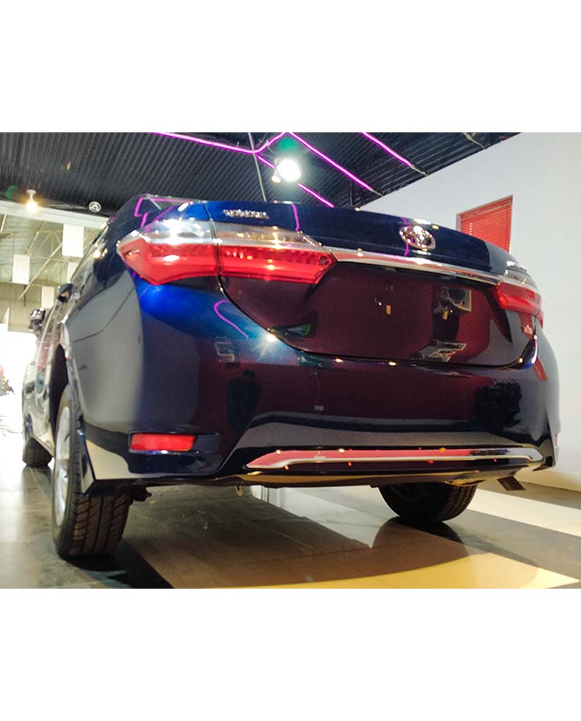 TOYOTA COROLLA GENUINE REAR BUMPER CHROME GARNISH