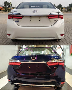 Toyota Corolla Model 2017-2022 Rear Bumper Genuine Chrome Trims
