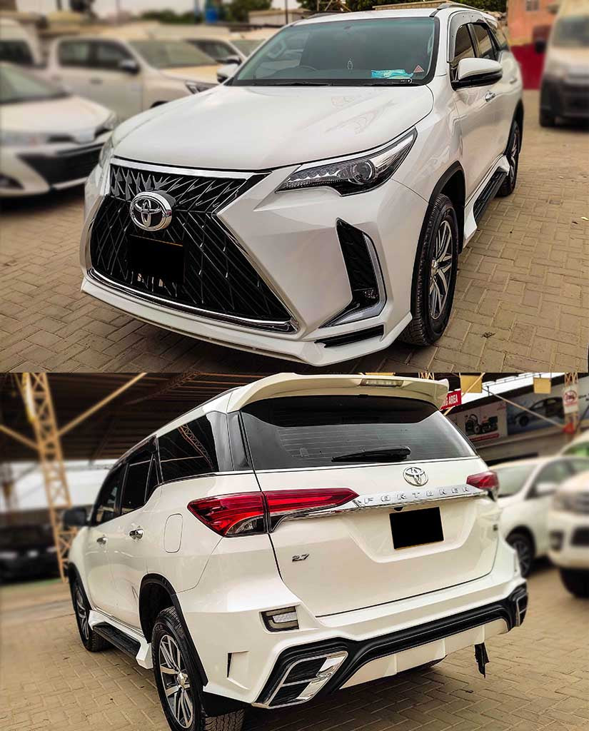 Toyota Fortuner Lexus Style bodykit 2022, Toyota Fortuner 2016 2017 2018 2019 2020 2021 lexus conversion