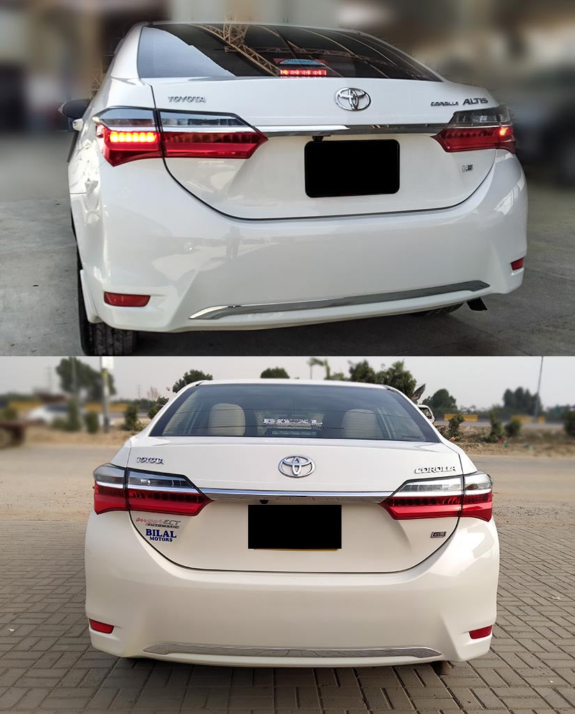 Toyota Corolla Genuine Chrome Trims rear bumper