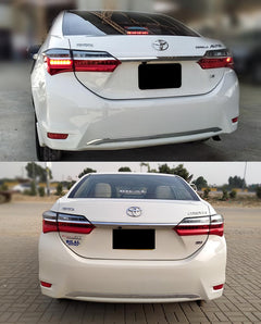 Toyota Corolla Genuine Chrome Trims rear bumper 