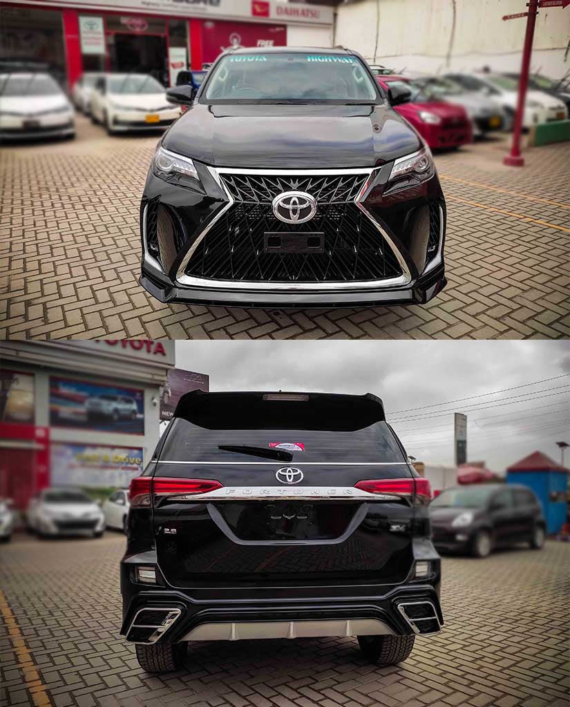 Toyota Fortuner Lexus Style bodykit 2022, Toyota Fortuner 2016 2017 2018 2019 2020 2021 lexus conversion
