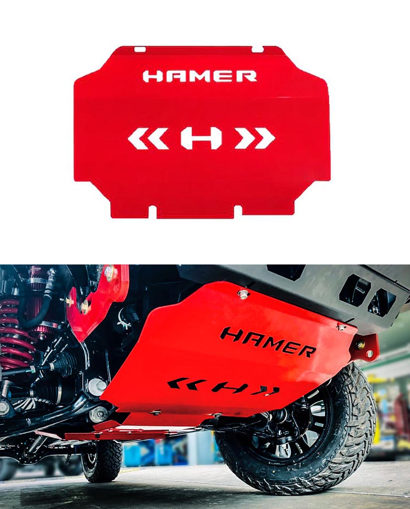 HAMER UNDER BODY PROTECTION SKID PLATESHAMER FRONT SKID PLATE 3 PCS SET FOR REVO Buy Toyota Hilux Revo Hamer Front Bumper Skid Plate RedBuy HAMER 4X4 All Accessories in PakistanFRONT SKID PLATE FOR HAMER BUMPERToyota Hilux Revo Hamer Front Bumper Skid Plate Red