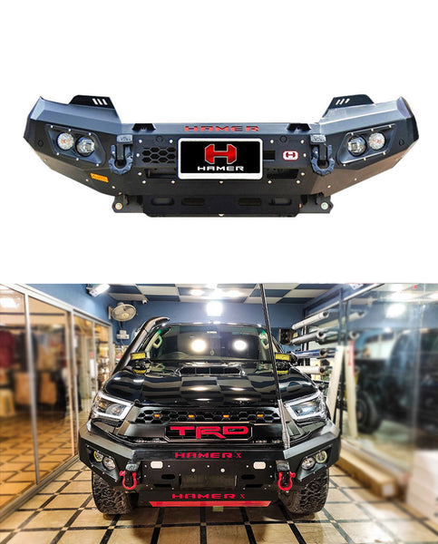 Toyota Hilux Revo Model 2016-2023 Hamer Front Bumper Double Fog Lamps ...