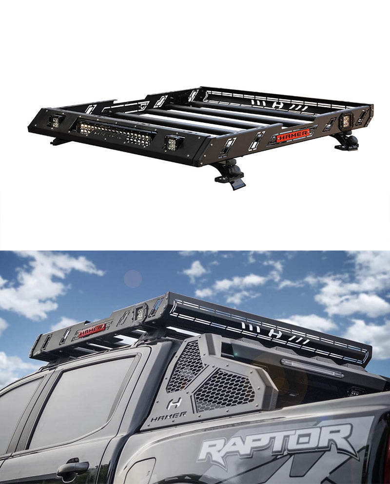 Get Online Roof Racks Get Online Anti Roll Bar & Accessories Classic Roof Rack | Hamer 4x4  Buy Universal Hamer 4X4 Roof Rack Carrier Universal Roof Rack Hamer Style With Led