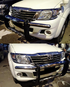 Toyota Hilux Vigo Model 2005-2016 Stainless Steel Front Guard